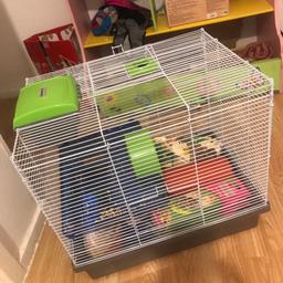 Added lots off accessories 

Cage all reddy for New hamster 

Selling for £30 in Argos 

Want £20!!! Now. 

£15 for cage and £5 for all accessories 
£20 Total 

Collect from storrington