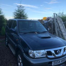 Nissan Terrano 2004 54 reg LWB 2.7  diesel 7 seater  good condition drives great electric windows and mirrors rcl MOT to March 2020 tow bar needs propshaft fitting got propshaft don’t have time to get it fitted still drives great as it is saleing as it is with propshaft all you got to do is get it fitted can be driven home 07854517204