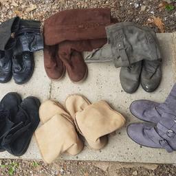FREE bundle of (six pairs) ladies boots in size 6, some good condition, some well worn.

collection only.