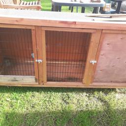 rabbit hutch good condition,  the chew marks dont affect the use.