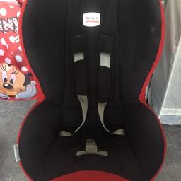 Britax car seat group 1
In good used condition 
Has small mark on left side which is sun cream so might come off with a wash

Any questions please ask