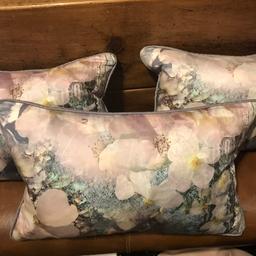 3x ted baker cushions 
In excellent condition 
Feather inserts
No offers 
Paid £35.00 each