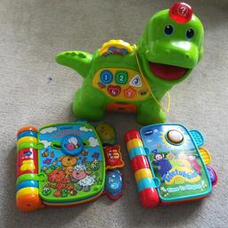 hello, I have 3 baby toys for sale in vgc. including :feed me Dino, animal friends rhymes book and teletubbies. collection from Edmonton green. All for £