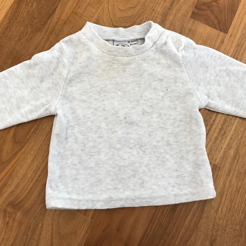 Pullover Pulli Größe 62 grau Sweatshirt Baby