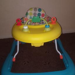 Like new condition, used a handful of times..Selling as my daughter is walking now.

Has rubber stoppers for hard wood floor so baby can't go to fast & they can be removed for carpeted areas

Smoke & pet free home

Can deliver for fuel