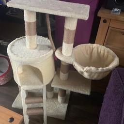 Cat tower/scratch post. 2 months old, my kitten hasn’t taken to it. COLLECTION ONLY Blackheath High Street B65 8 **NO OFFERS**
