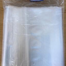 Approximately 95 brand new clear Polythene plastic bags, 13” x 18”/ 330mm x 457mm. Cash on collection from Cambridge or Hitchin, or buyer pays postage & packaging on top of my price. No returns accepted.