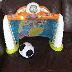 chicco football net 
lights and sounds 
immaculate as almost not been played with 
collection only
