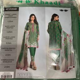 Original unstitched khaadi suit.Msg me for more details.