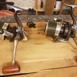 2 wychwood riot 65s in great condition loaded with korda touchdown 15lb line great reels