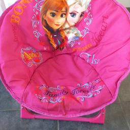 Disney frozen moon chair. folds down easier to store.