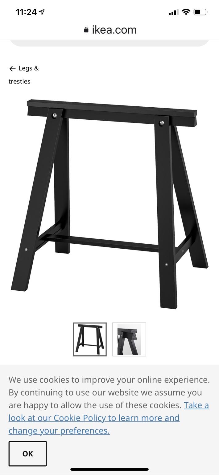 Ikea oddvald deals trestle