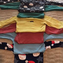 Everything you need for 6-9 months old baby boy. Cannot our picture for everything 

4 babygrows
6 long sleeve vests 
13 short sleeve vests
3 outfits with long sleeve and pants
6 long sleeve tops
2 jumpers
2 hoodies, of which one has fur inside
3 leggings
4 joggers

Excellent condition, some hardly worn. Collection only Euxton