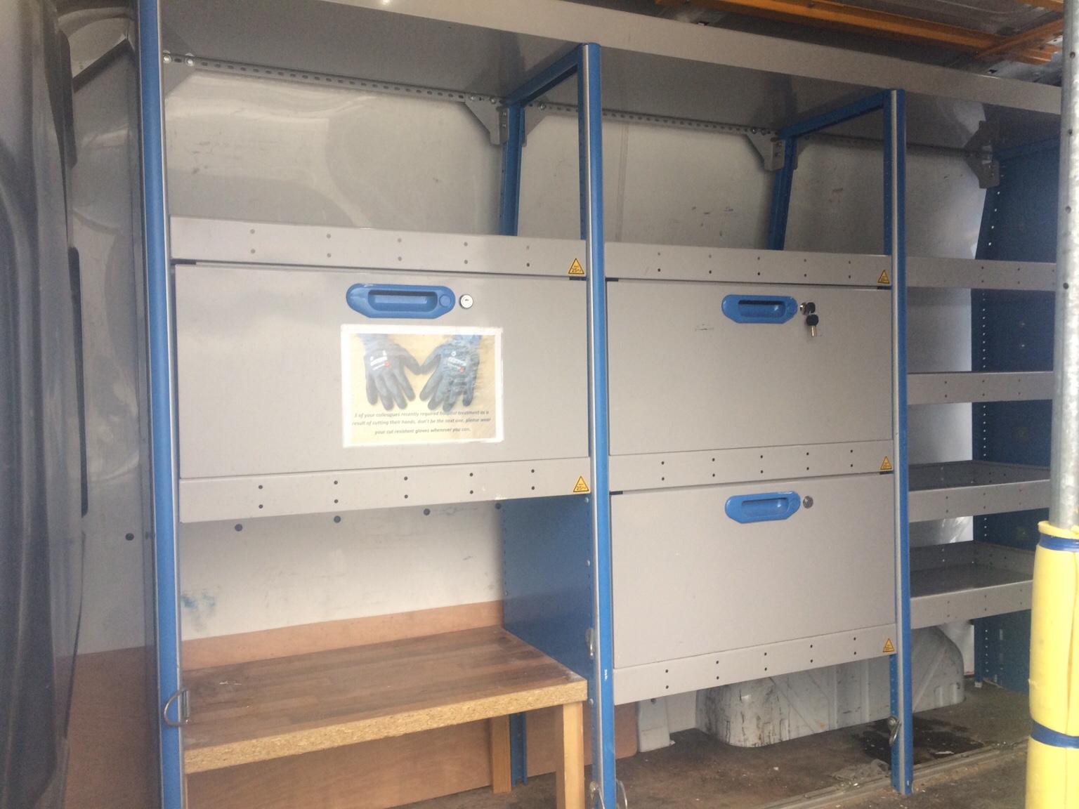 BOTT VAN RACKING SYSTEM WITH SLIDING VICE in S6 Sheffield for £325.00