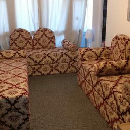 Arab style seating (مجلس عربي ) includes 6 large mattresses, armrests, backrests.

Some cushions have marks and spills, all covers are fully removable with zips.

Size of large mattresses, 200cm by 70cm by 25cm.

Can be collected from Northolt. Offers Welcome.