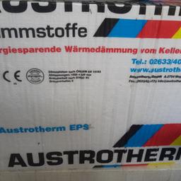 Dämmung Austrotherm
1000×500
10 cm stark 
20 Packungen 


Privatverkauf daher keine Garantie Rücknahme und Gewährleistung jeglicher Haftungsausschluss