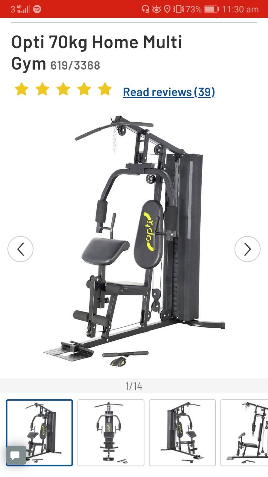 opti 70kg multi home gym in WV6 Staffordshire for 170.00 for sale Shpock