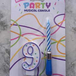 Musical birthday candle

Number 9 age

Collection only