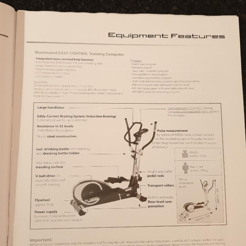 Cross Trainer Crane Sports Power x8 in Burnley for 80.00 for