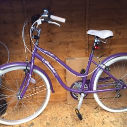 Indi Gemini women’s 26” bike with sprung saddle and bell. Excellent condition, only used twice.