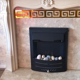 Fire Surround marble back and marble hearth. Fire not included.