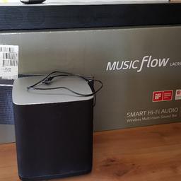 Verkaufen hier unsere MusicFlow Multiroom Sound Bar von LG. Im Originalkarton mit allem Zubehör und voll funktionsfähig. Neu haben wir 520€ bezahlt.
Wird bei uns nicht mehr benötigt.

Bei Fragen einfach anschreiben.
Versand wäre möglich,
aber zzgl. zum Preis
Preis VB