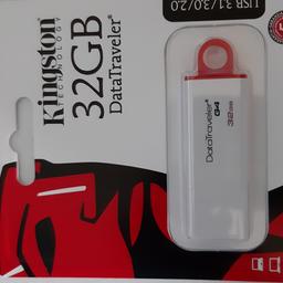 32GB KINGSTON FLASH DRIVE USB 3.1
DATA TRAVELER
PERFECT FOR STORING PHOTOS, DOCUMENTS ETC
BRAND NEW SEALED