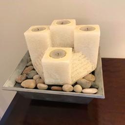 Lovely candle water feature
Ideal for table Centre piece or around the house for decoration
Good condition
From clean smoke free home
Collection only from Thorpe Thewles
