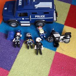 Playmobil police van and motorbike plus characters. 
Excellent condition from pet and smoke free home. Played with a couple of times! 
No box