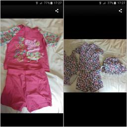 Peppa pig swim outfit 2-3
4 piece outfit 1-2