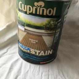 Cuprinol anti slip decking stain in new unopened condition.
Only £15
Collection from NN4 northampton or i can arrange delivery, message me for a quote.
Any questions please ask