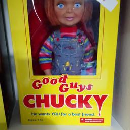New in Box talking chucky doll made by mezco.
15"inches tall.