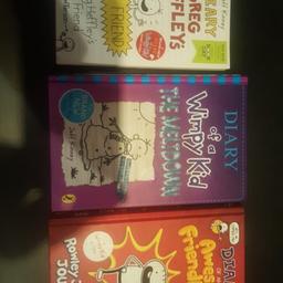 Includes Diary of an awesome friendly kid, Diary of a wimpy kid the meltdown and Diary of Greg Heffley's best friend .2 hardback books and 1 normal book in good Condition.