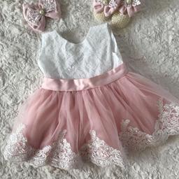 handmade dress, by regal couture (Instagram) upto 18 months, worn once. collection or postage fees
