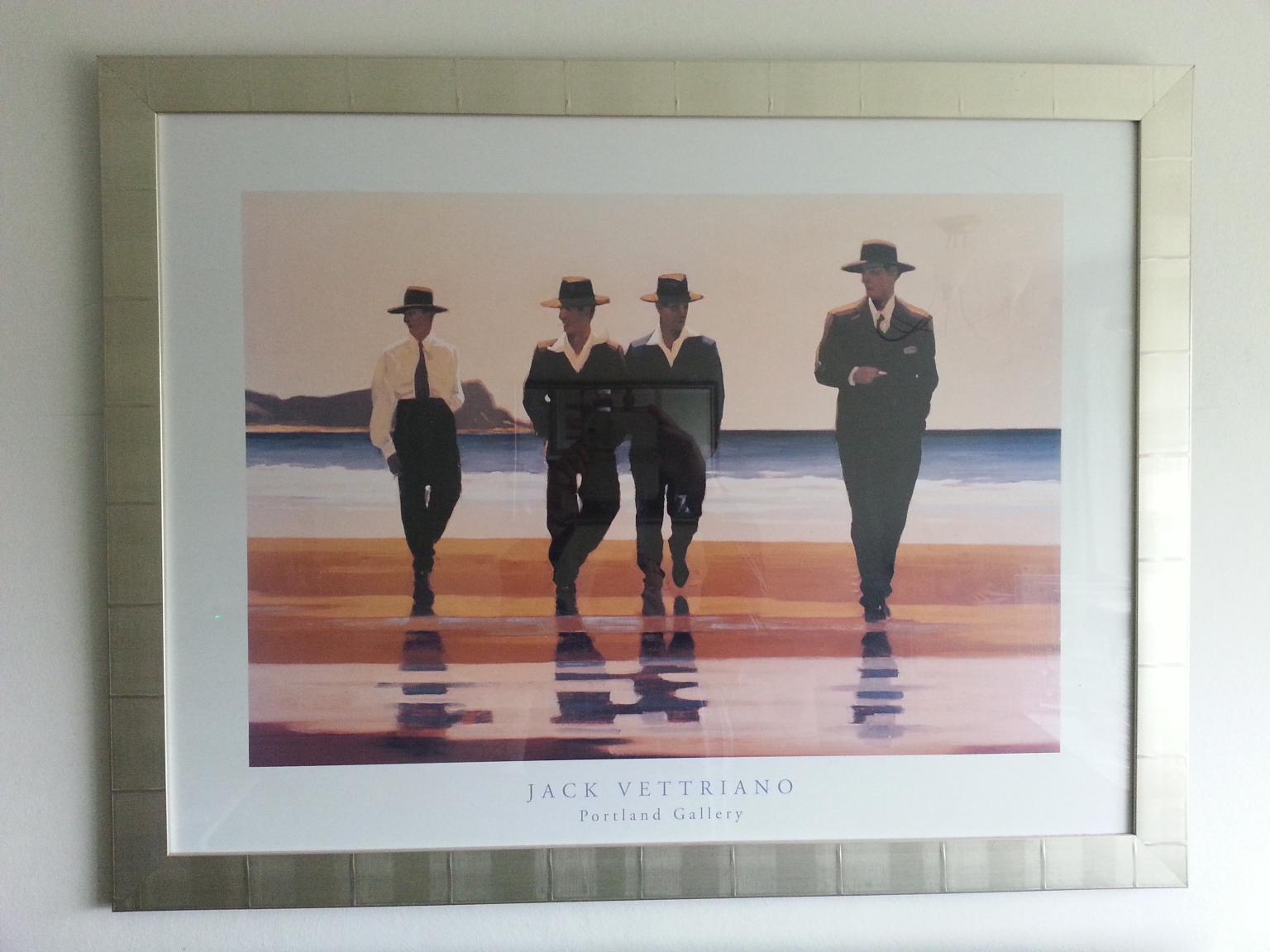 Lithographie Offset Jack Vettriano 'Les Billy Boys' - 23,75x31,5 Cm, 1998 - Neuf