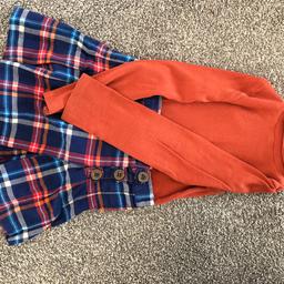 5-6 years 
Skirt and polo jumper 
Great condition