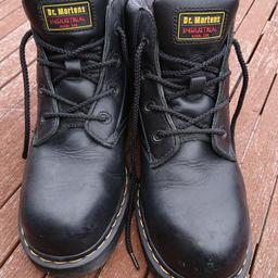 DR MARTINS SAFETY BOOTS SIZE 10. WORN ONCE EXCELLENT CONDITION.