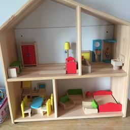This is a simple dolls house with some furniture. Excellent condition. Still for sale in IKEA and can  buy accessories from there. Collect from near Lechlade. 
IKEA also show it as a wall hung display shelf.