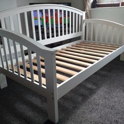 While IKEA single bed
fair condition- has a few marks.
comes apart so fits easily into a car.

buyer collects