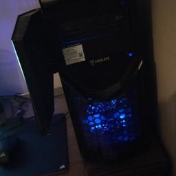 SELLING DUE TO PURCHASING A NEW PC

ALMOST NEW - Custom built Fierce gaming PC with a cool blue LED case. Selling due to the me requiring a PC with an i7 processor for high spec gaming other than that everything runs great on it

windows 10 64 bit operating system
GPU - Nvidia GTX 1050 ti
CPU - AMD Athlon X4 Quad Core Processor 4.40 Ghz
RAM - 16gb