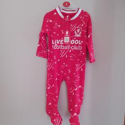Official Liverpool FC merchandise, complete with tags and has never been worn. 

A cute Liverpool FC baby all in one sleep suit price tag and RRP £12 - but happy to take £5 for a quick sale