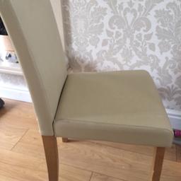 4 chairs hardly been used very good condition  £10 per chair COLLECTION ONLY