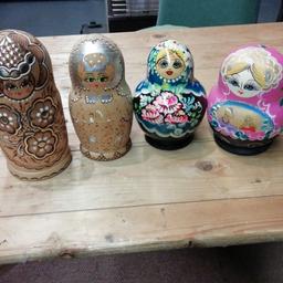 4 Russian dolls. Great condition. Collection only