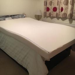 Memory foam mattress topper 4ins thick. For small double bed. Removable washable cover. Approx 3yrs old used only on a spare bed. Fire labels still attached. Collocation only.