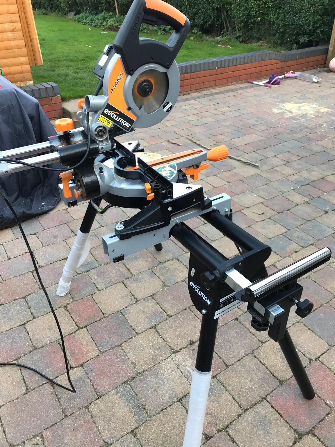 Evolution mitre saw and stand in WS12 Chase for £120.00 for sale Shpock