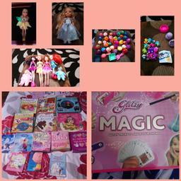 Hi I have toy job lot and there are
. 8 children dolls
. Magic Set new condition
. Job lot of children books and they are 13 books and nail book and making book and sing with me kids songs and book and jigsaw book
. Job lot of hatchimals
. Job lot of num noms
Would like £15 for the lot or sell on there own and all I good condition thanks