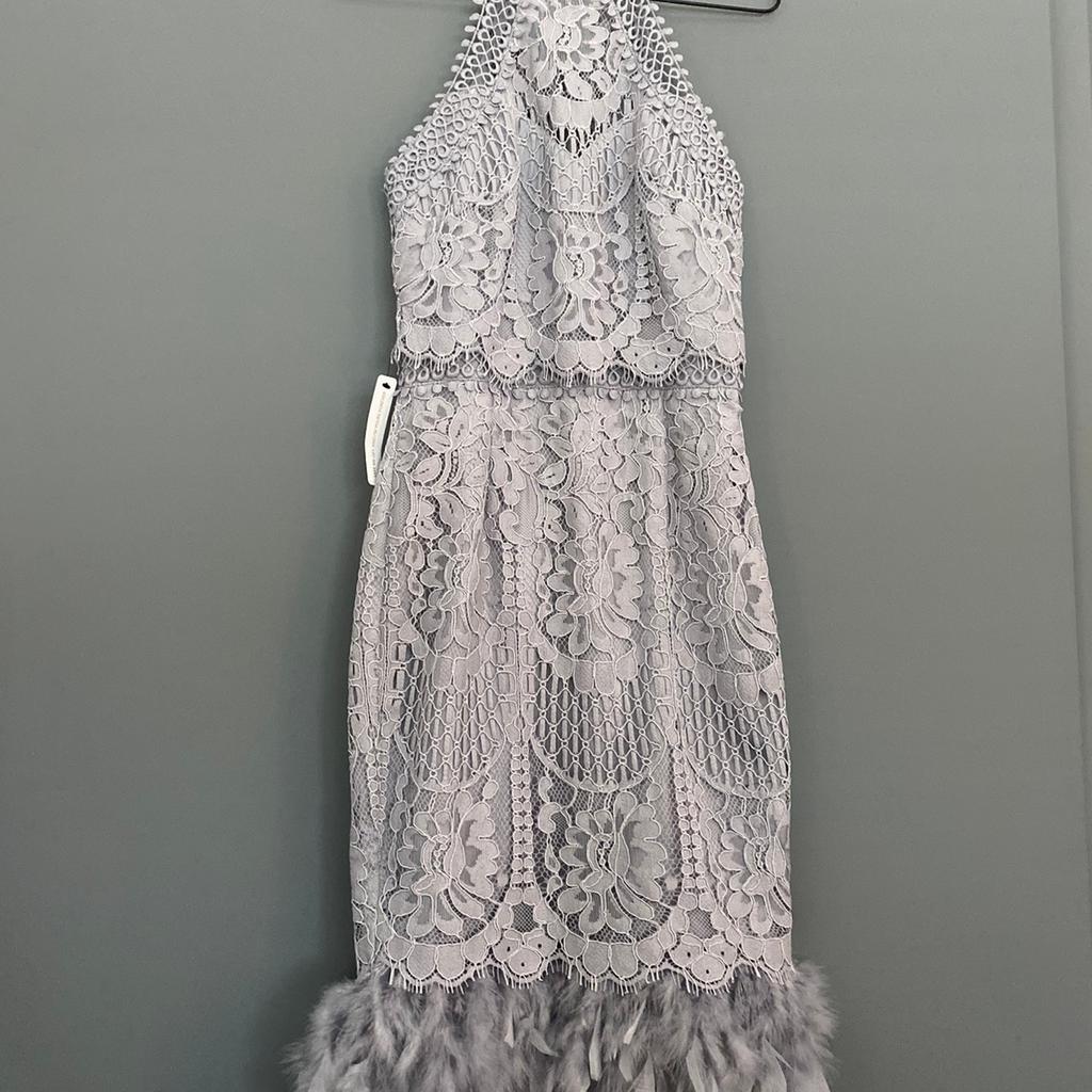 Lipsy embroidered outlet lace feather dress