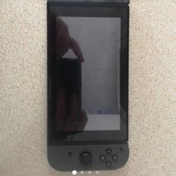 nintendo switch console and dock with 4 games. 
mario odyssey
mario kart
pokemon let's go
mario deluxe 

games dont have cases. all works perfect but some scratches on the screen