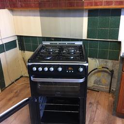 Hotpoint ultima gas cooker 60 cm wide with double oven and grill in excellent condition. All gas. Gas hose pipe included in excellent working order. Collection only. Must be seen.
Bargain at £155.00.