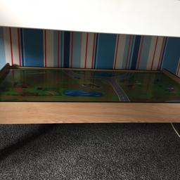 Kids train table, hardly used need to make room for a space den under my lads bed